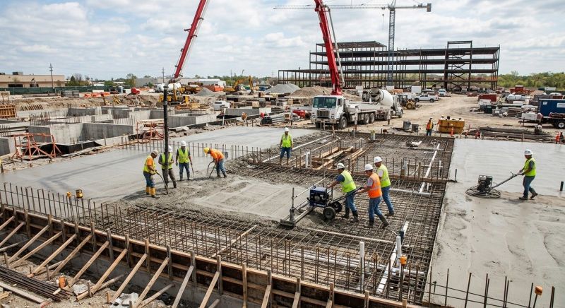 Commercial Slab Installation in Greenville, SC