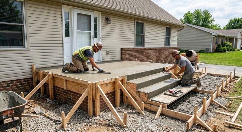 Concrete Porch Installation in Denver, CO